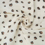 Lot de 3 langes bébé en mousseline – Léopard & beige – 70 × 70 cm TROIS KILOS SEPT