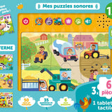 Mes puzzles sonores - La ferme 1 2 3 SOLEIL