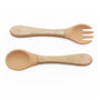 Couverts bois et Silicone pêche