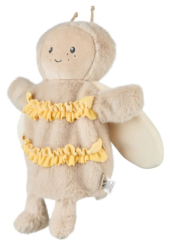 Marionnette abeille : une peluche douce et ludique pour stimuler l’imagination des enfants.