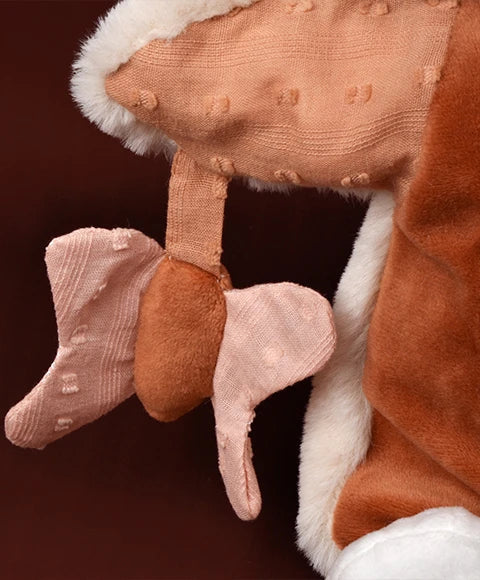 Marionnette renard rose Mina – doudou marionnette 25 cm DOUDOU ET COMPAGNIE