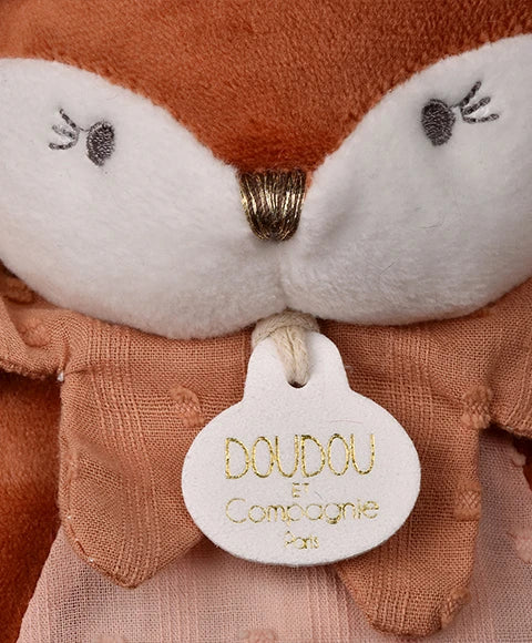 Marionnette renard rose Mina – doudou marionnette 25 cm DOUDOU ET COMPAGNIE