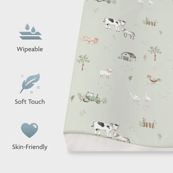 Matelas à langer bébé 50x65 cm – bords vagues sécurisés Farm JULIUS ZOLNER