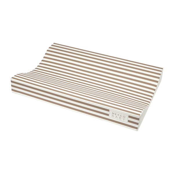 Matelas à langer rayé beige et ivoire 50 x 70 cm - Meyco Baby MEYCO BABY