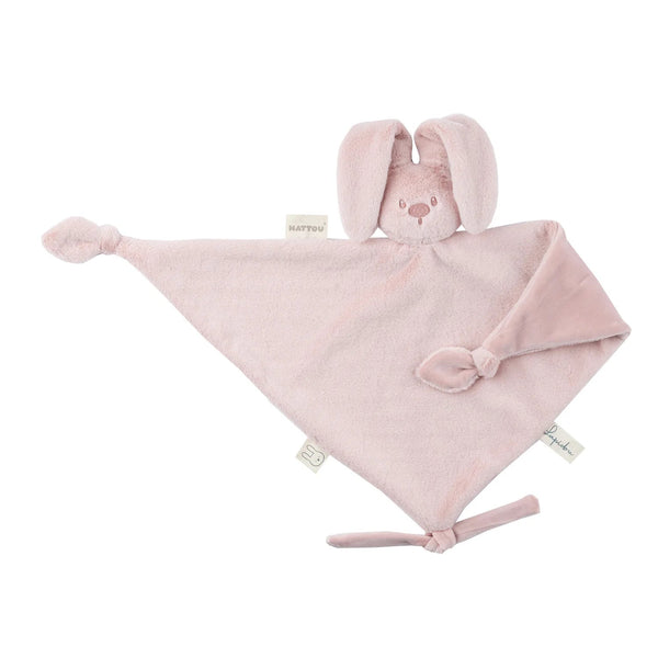 Maxi doudou bébé lapin rose poudré – doudou naissance 65 cm NATTOU