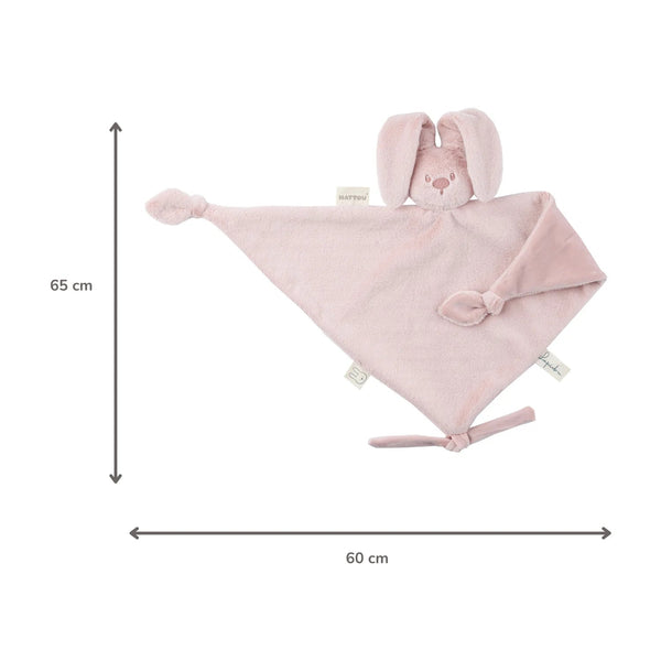 Maxi doudou bébé lapin rose poudré – doudou naissance 65 cm NATTOU
