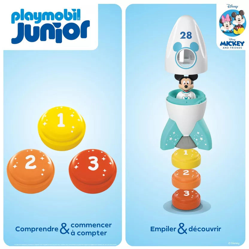 Mickey astronaute Playmobil Junior – fusée jouet bébé dès 1 an