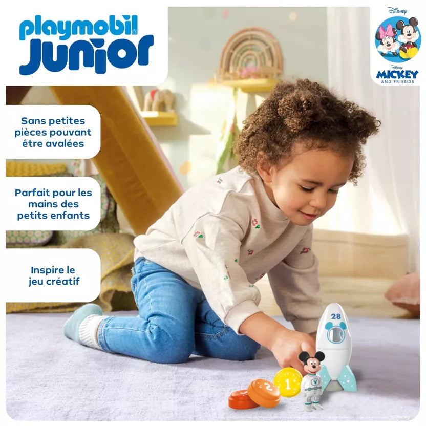 Mickey astronaute Playmobil Junior – fusée jouet bébé dès 1 an