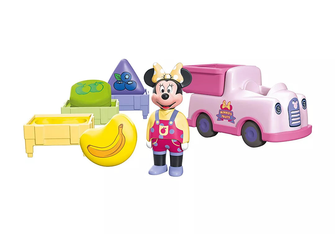 Minnie Playmobil Junior – voiturette à fruits jouet bébé dès 1 an