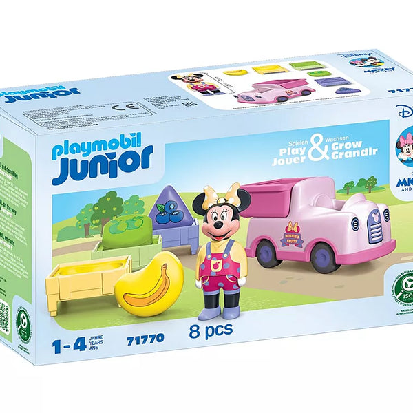 Minnie Playmobil Junior – voiturette à fruits jouet bébé dès 1 an
