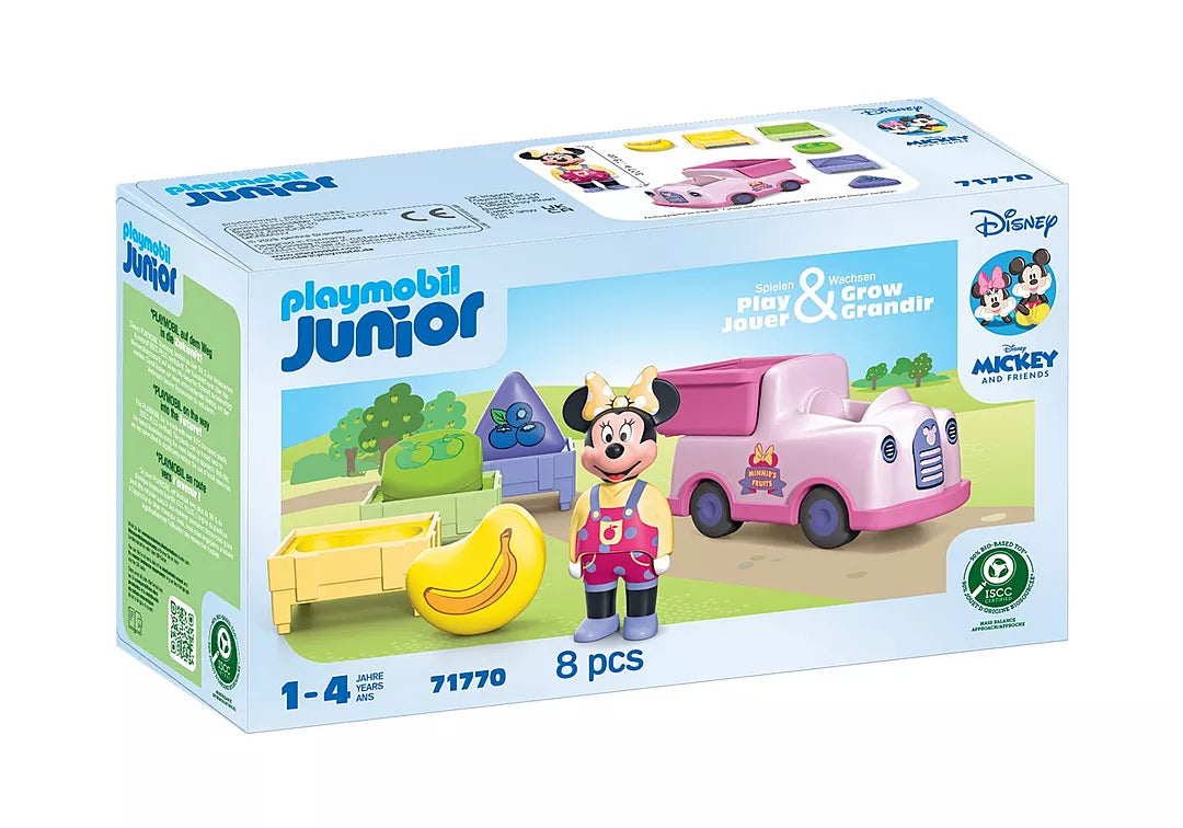 Minnie Playmobil Junior – voiturette à fruits jouet bébé dès 1 an