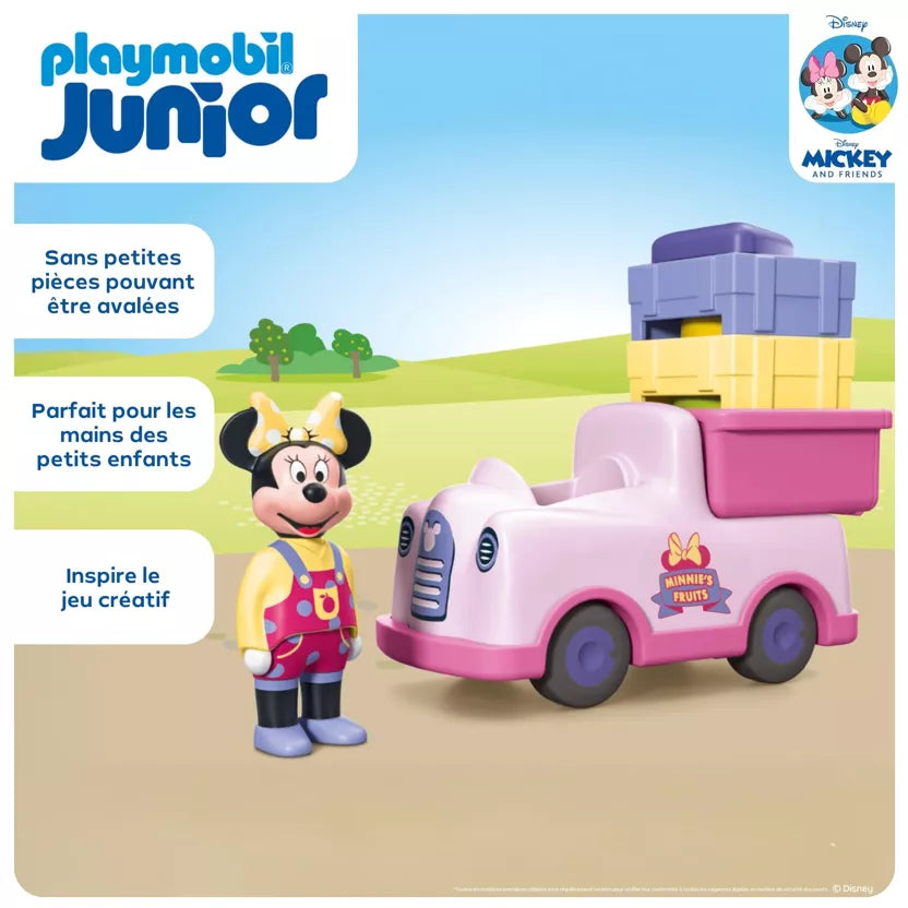 Minnie Playmobil Junior – voiturette à fruits jouet bébé dès 1 an