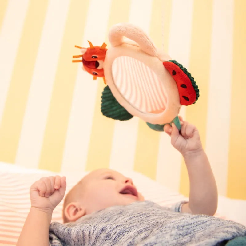 Miroir d’éveil Jack le Lion – miroir sensoriel bébé dès 6 mois liliputiens