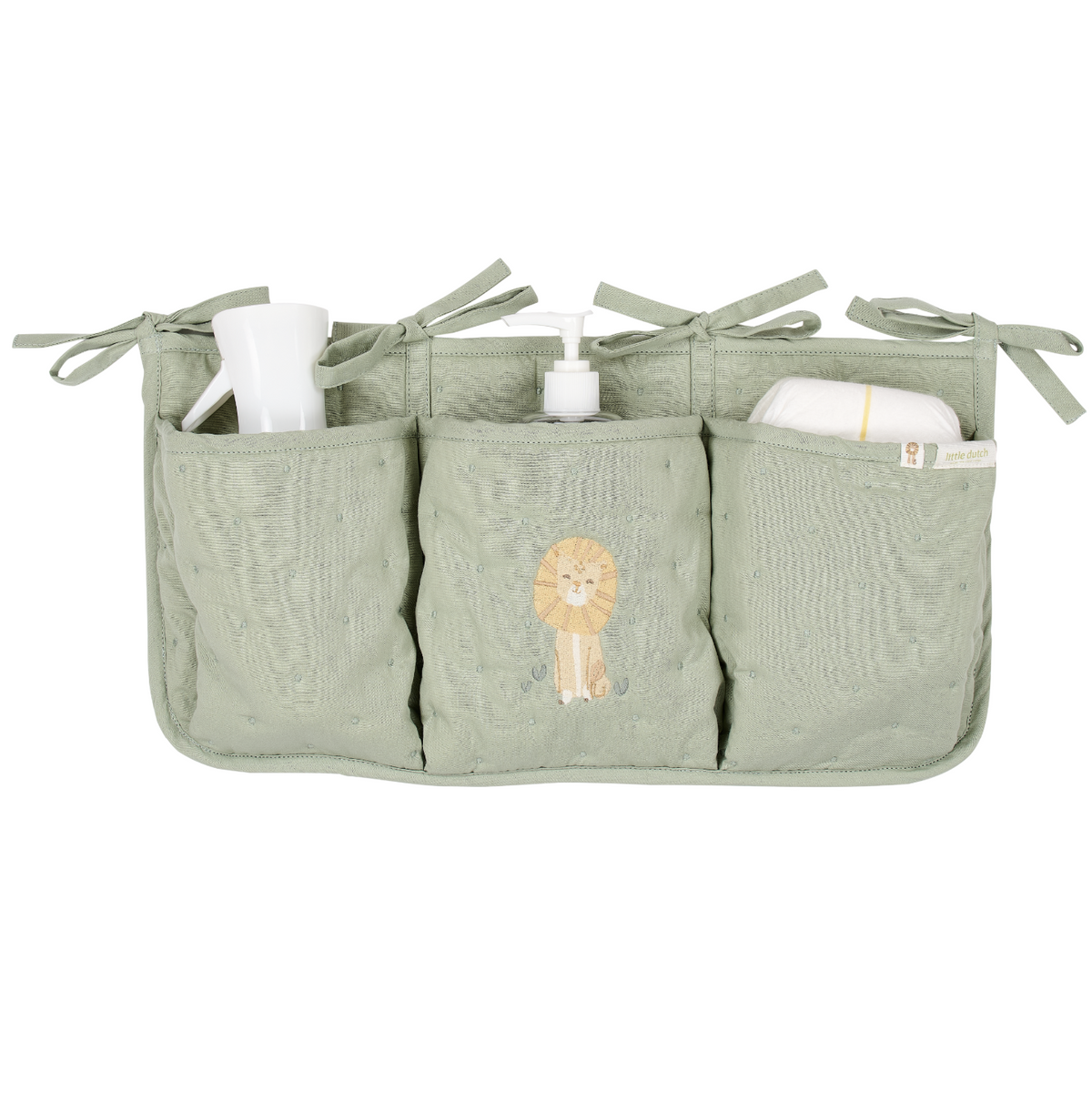 Un organisateur pratique et esthétique pour garder tous les essentiels de bébé bien rangés.