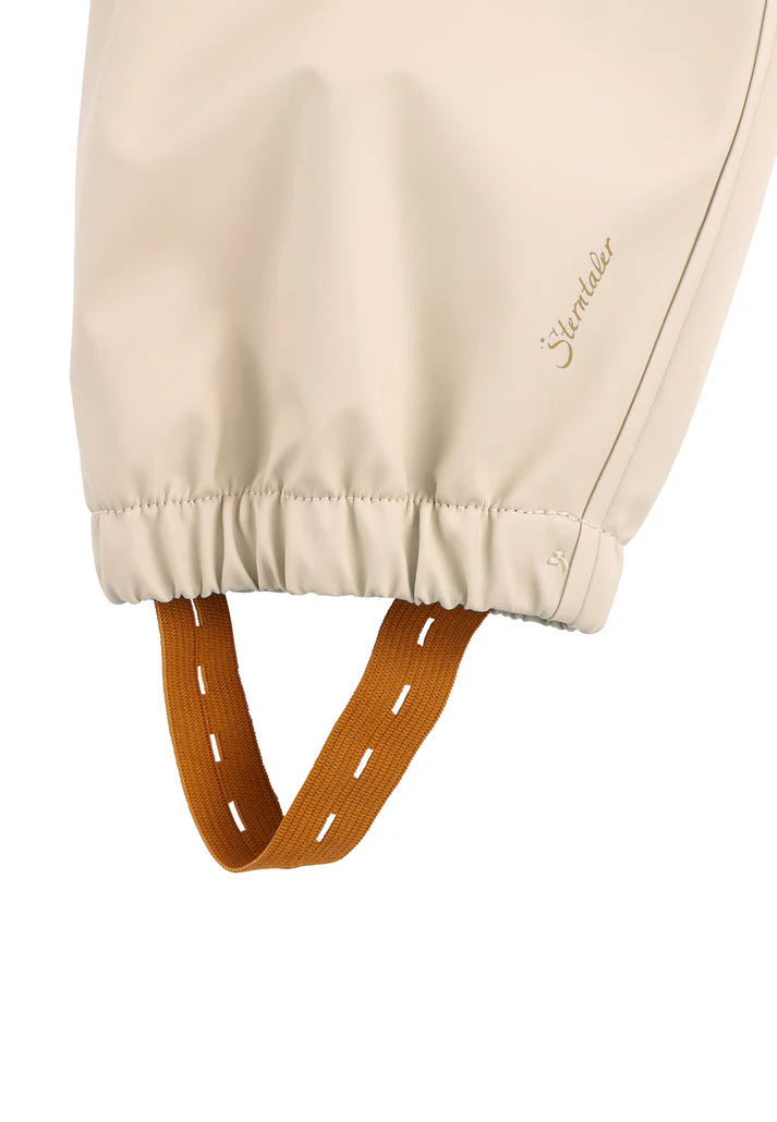 Pantalon de pluie enfant imperméable – salopette pluie unie Beige STERNTALER
