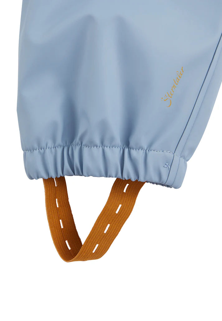 Pantalon de pluie enfant imperméable – salopette pluie unie Bleu pastel STERNTALER