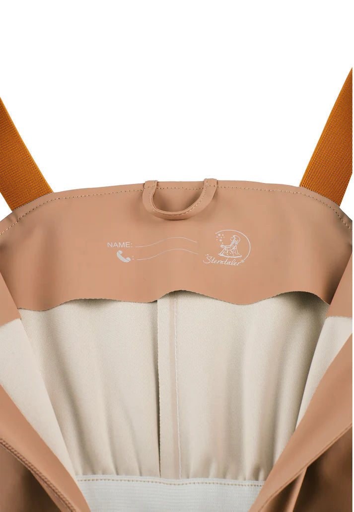 Pantalon de pluie enfant imperméable – salopette pluie unie Caramel STERNTALER