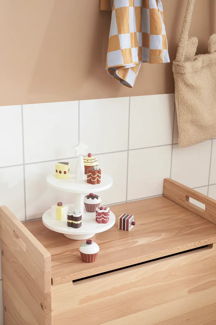 Pâtisseries en bois enfant – set de 9 pièces pour jeu d’imitation dès 3 ans Kid's concept