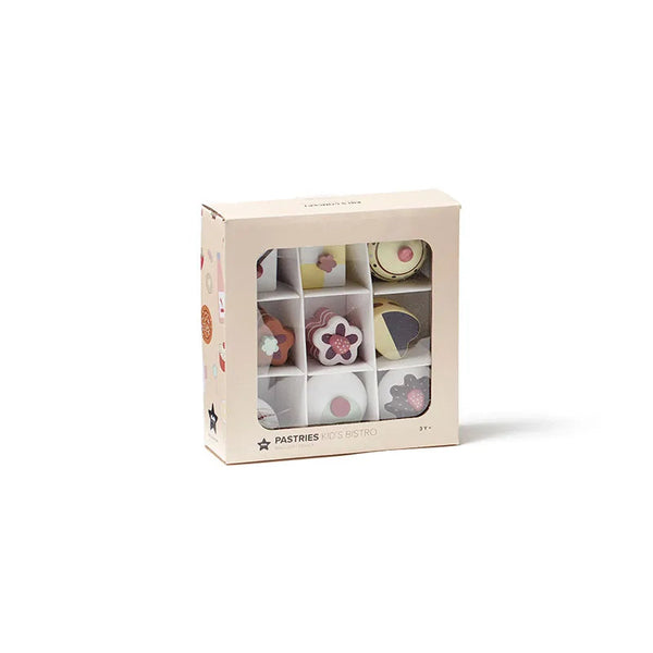 Pâtisseries en bois enfant – set de 9 pièces pour jeu d’imitation dès 3 ans Kid's concept