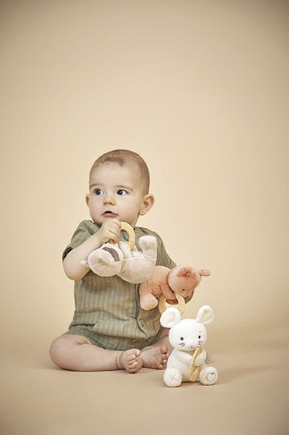 Peluche anneau de dentition bébé – Raton laveur