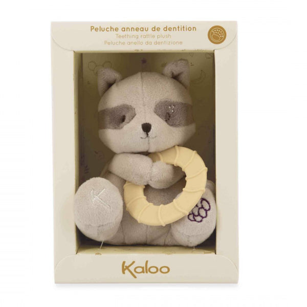 Peluche anneau de dentition bébé – Raton laveur