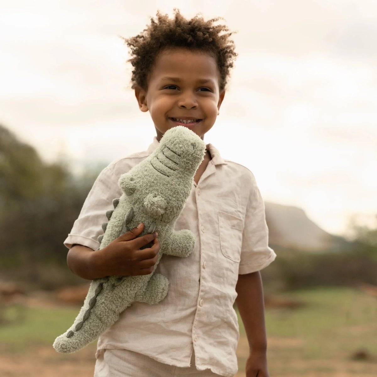 Peluche crocodile bébé Safari Friends – peluche douce naissance