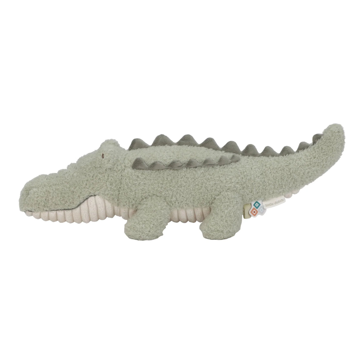 Peluche crocodile Safari Friends : un compagnon tout doux pour câliner et éveiller bébé dès la naissance.