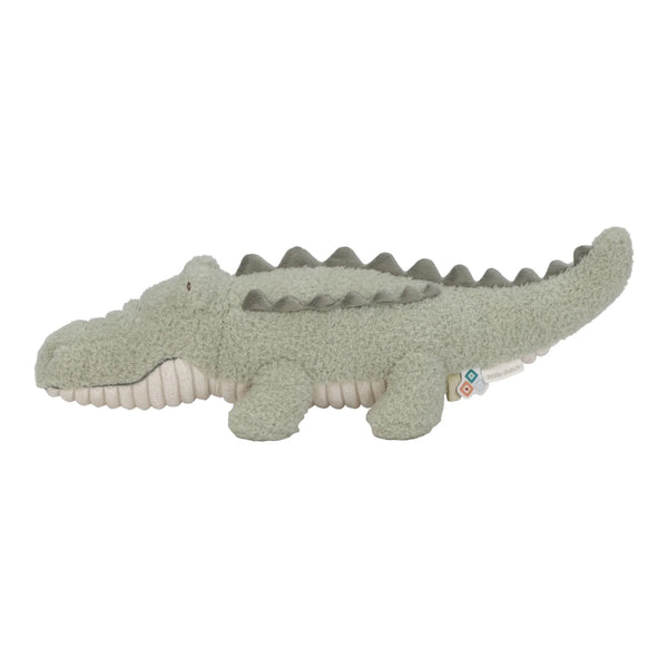 Peluche crocodile Safari Friends : un compagnon tout doux pour câliner et éveiller bébé dès la naissance.