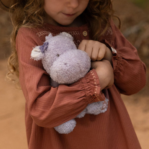 Peluche hippopotame 17 cm – compagnon doux pour bébé