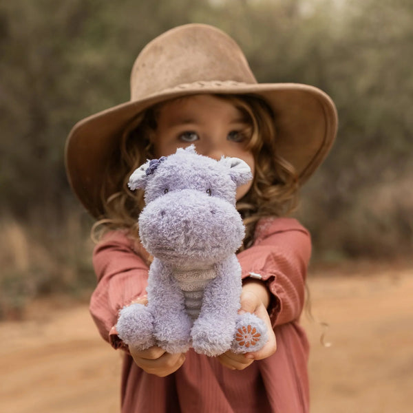 Peluche hippopotame 17 cm – compagnon doux pour bébé
