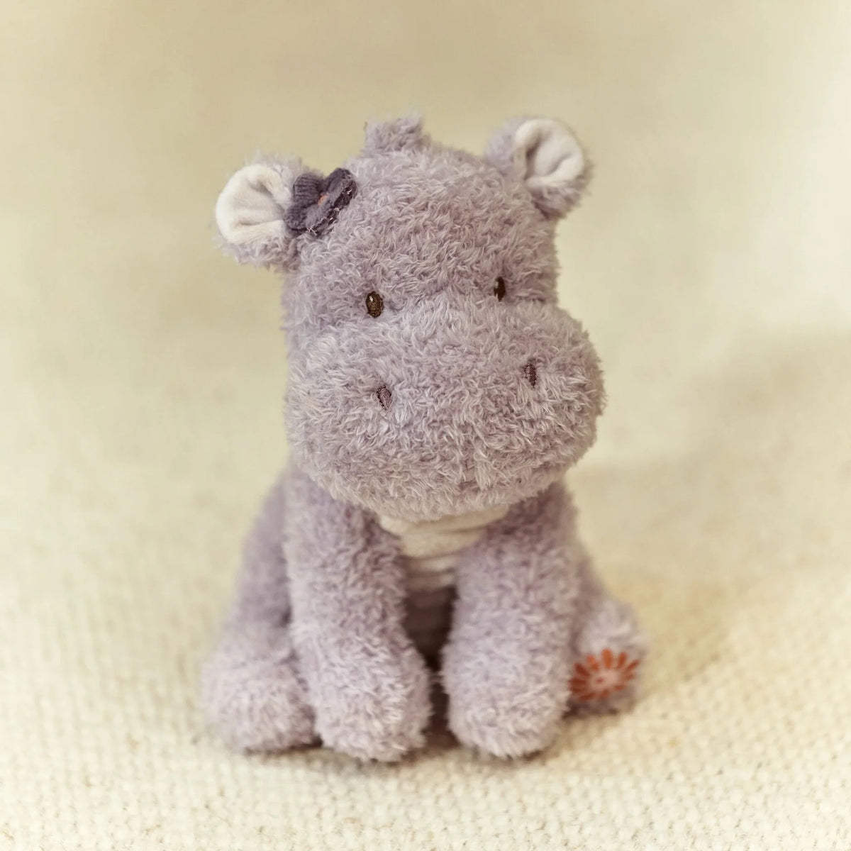 Peluche hippopotame 17 cm – compagnon doux pour bébé