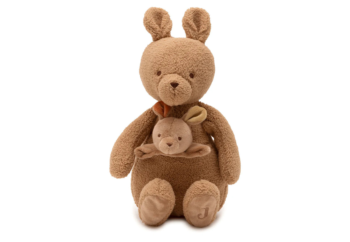 peluche bébé avec petit kangourou