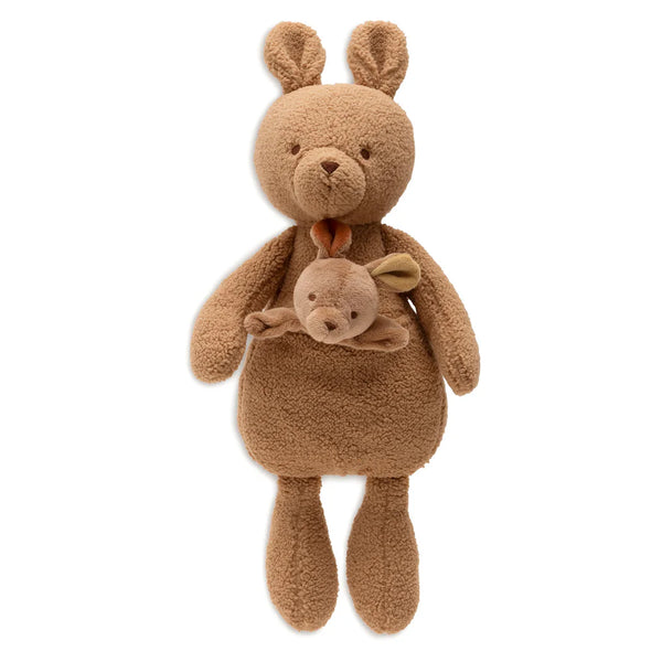 peluche bébé avec petit kangourou