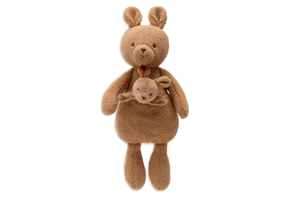 peluche bébé avec petit kangourou