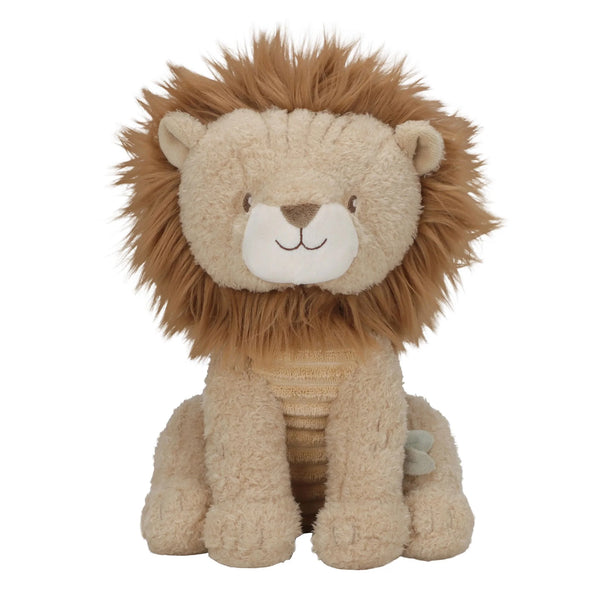 Peluche lion douce et rassurante de 25 cm. Un compagnon câlin idéal dès la naissance pour jouer et se réconforter.