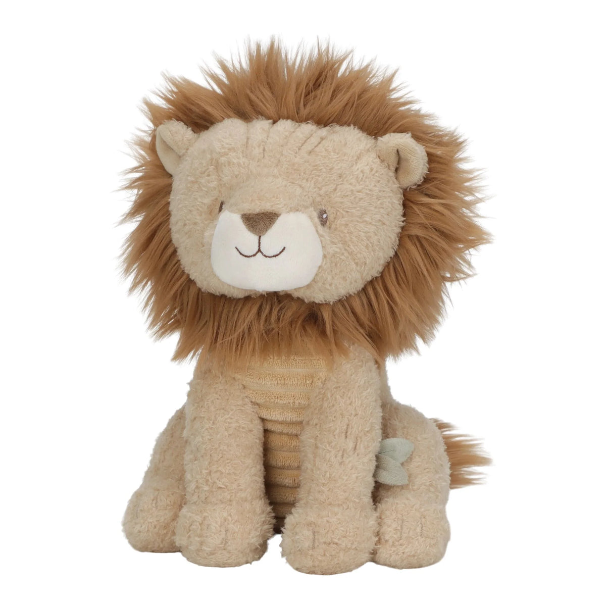 Peluche lion douce et rassurante de 25 cm. Un compagnon câlin idéal dès la naissance pour jouer et se réconforter.