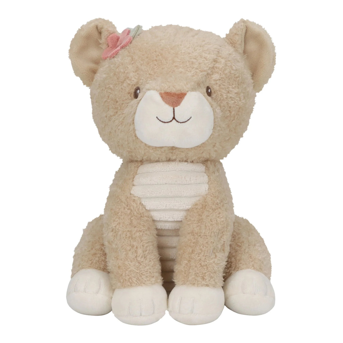 Peluche lionne 25 cm : une compagne douce et rassurante pour accompagner bébé dès la naissance.