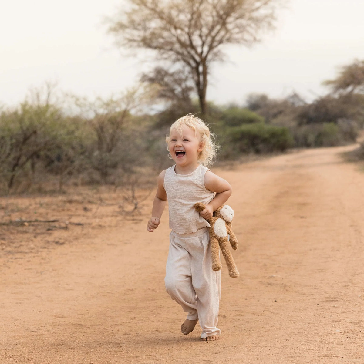Peluche singe Safari Friends : un compagnon tout doux pour éveiller et rassurer bébé dès la naissance. LITTLE DUTCH