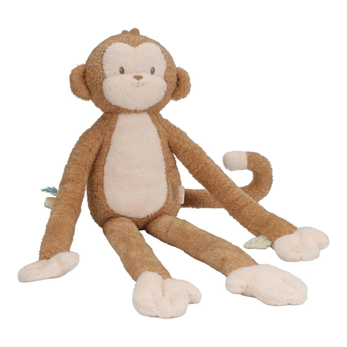 Peluche singe XL Safari Friends : le compagnon géant parfait pour des câlins et des aventures dès 12 mois. LITTLE DUTCH