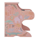 Piano en bois rose Safari Friends – premier piano enfant LITTLE DUTCH