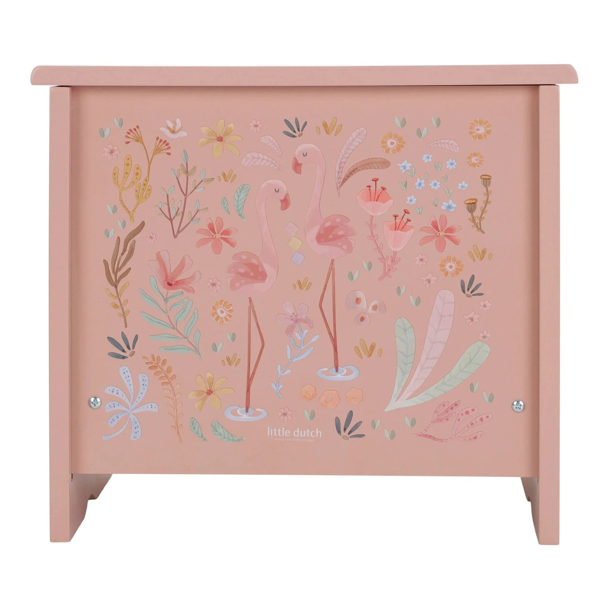 Piano en bois rose Safari Friends – premier piano enfant LITTLE DUTCH