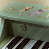 Piano en bois vert Safari Friends – premier piano enfant LITTLE DUTCH