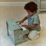 Piano en bois vert Safari Friends – premier piano enfant LITTLE DUTCH