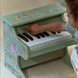 Piano en bois vert Safari Friends – premier piano enfant LITTLE DUTCH