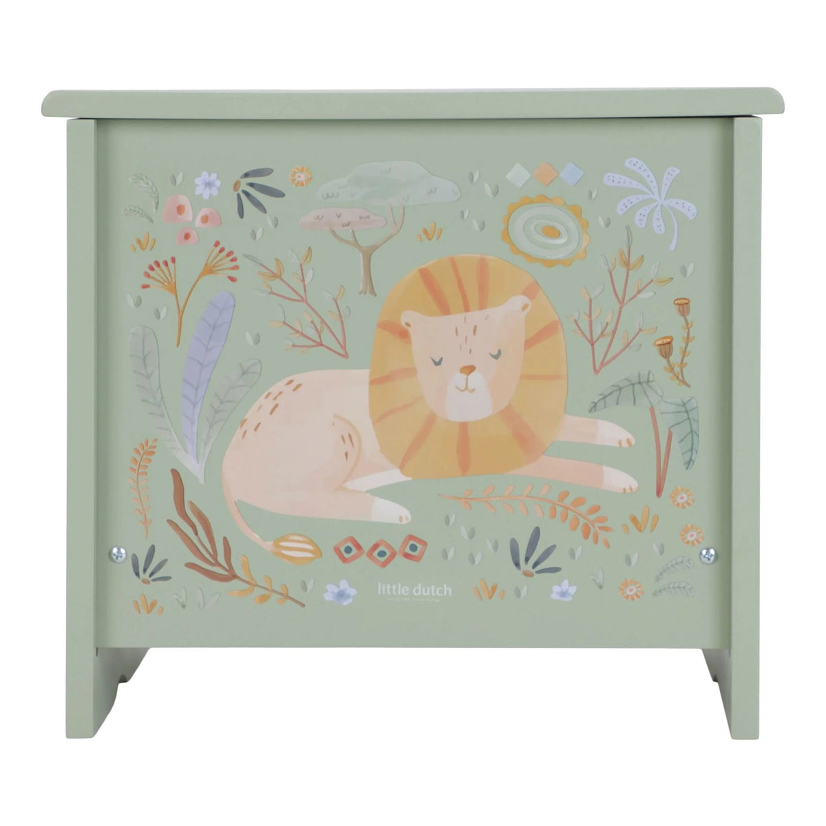 Piano en bois vert Safari Friends – premier piano enfant LITTLE DUTCH