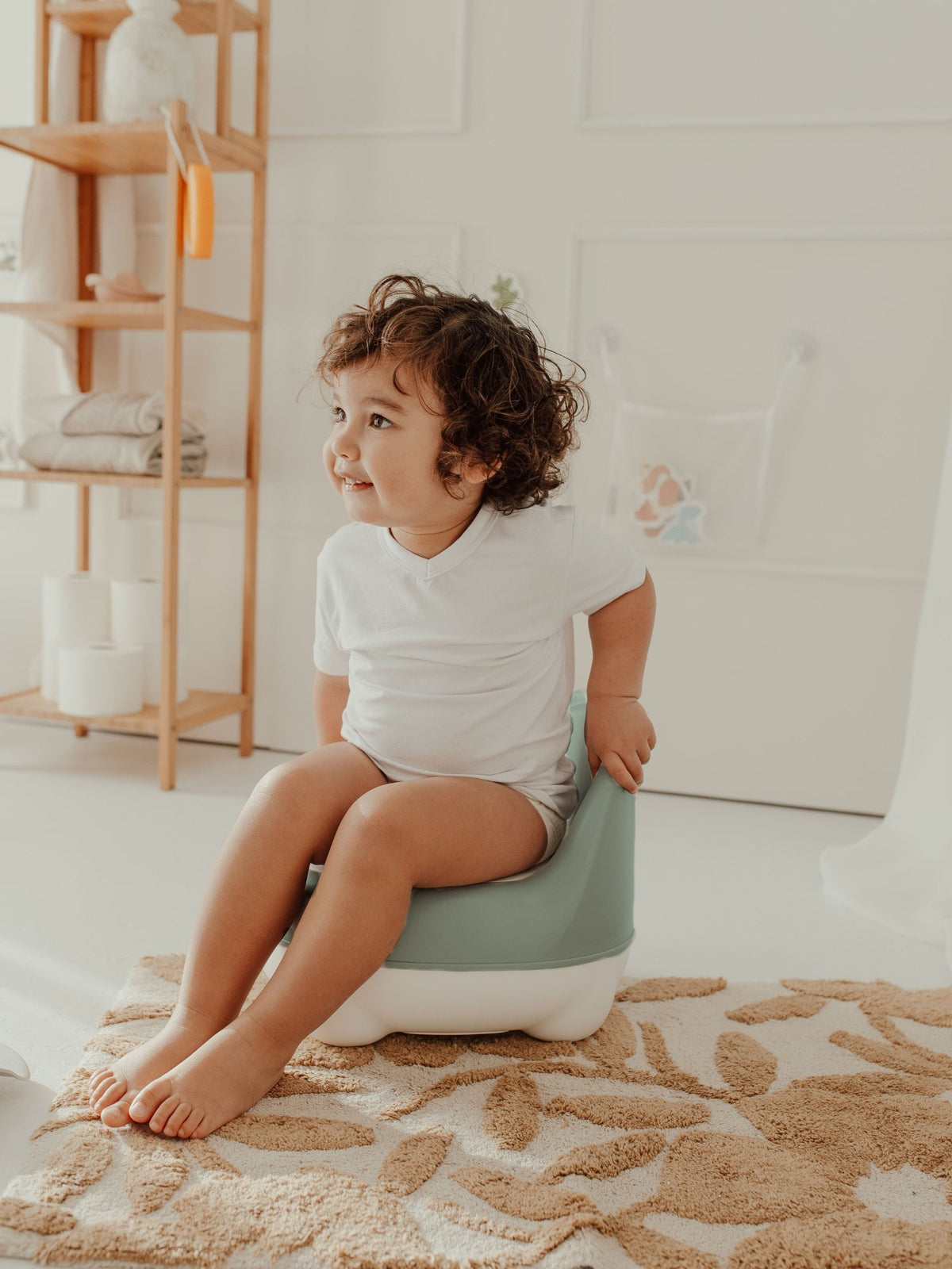 Pot ourson vert sauge – apprentissage de la propreté dès 6 mois BO JUNGLE