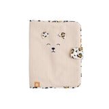 Protège carnet de santé en velours côtelé Léopard - Sauthon BB & CO