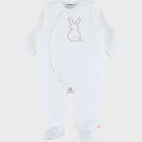 Pyjama bébé, velours brodé
