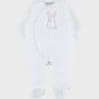 Pyjama bébé, velours brodé
