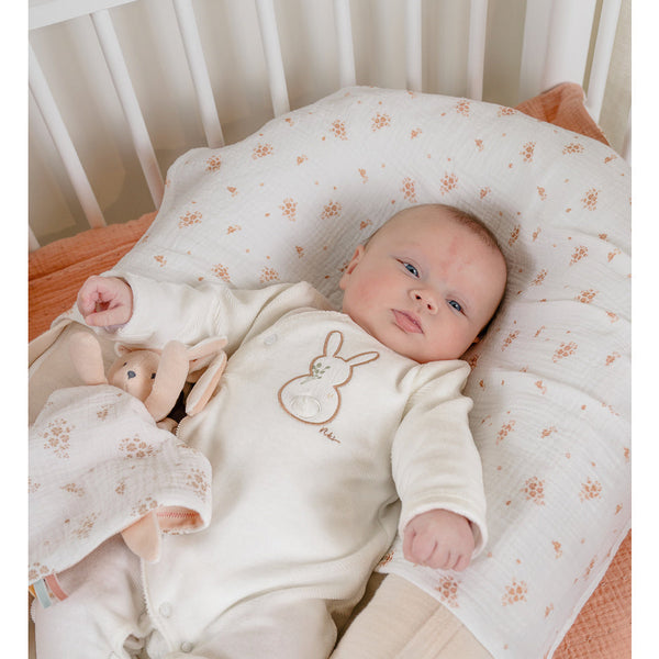 Pyjama bébé en velours brodé Lapin NOUKIES